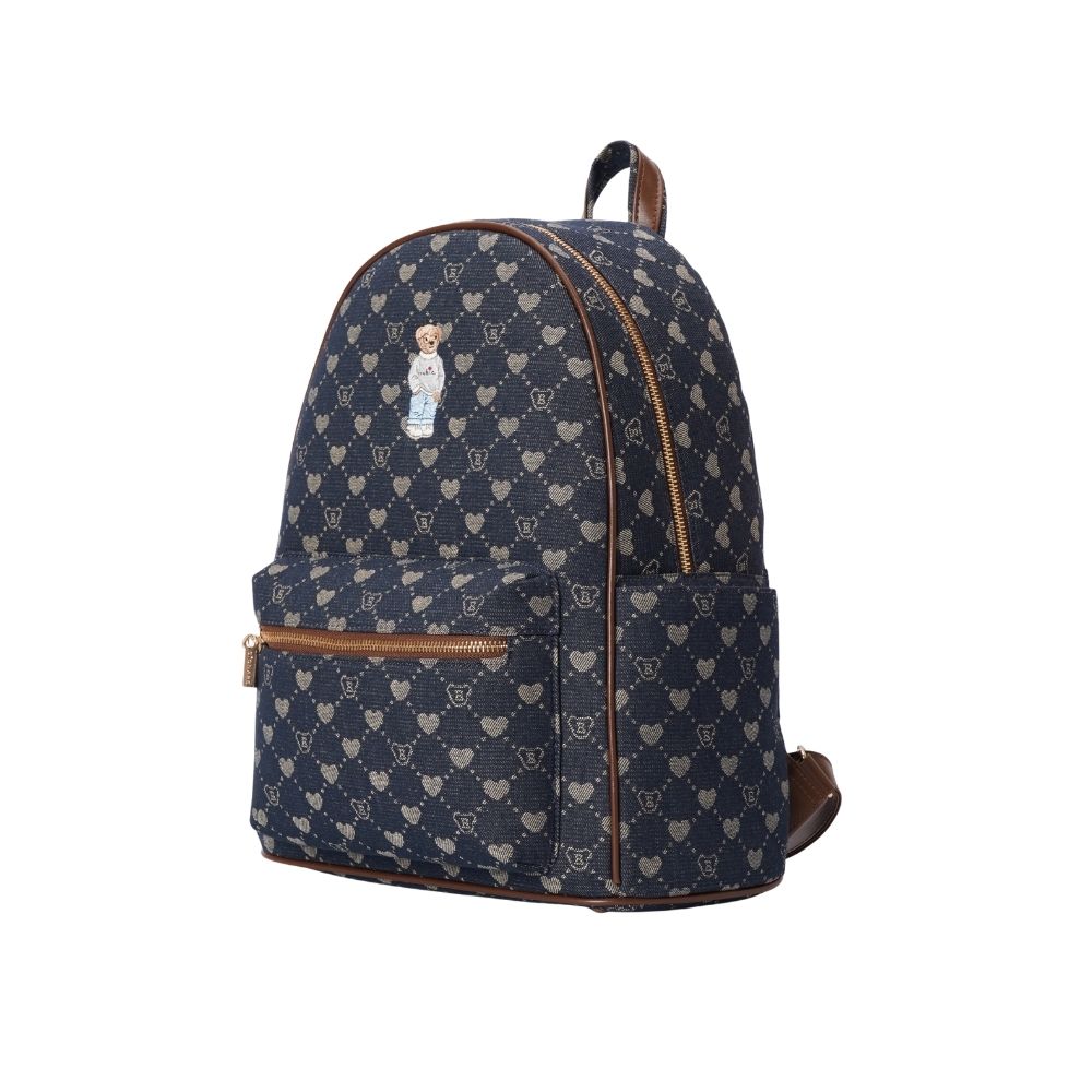 Signare London - B-Loved Denim Blue Big Rucksack