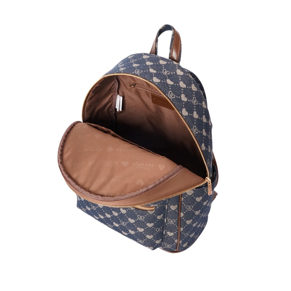 Signare London - B-Loved Denim Blue Big Rucksack