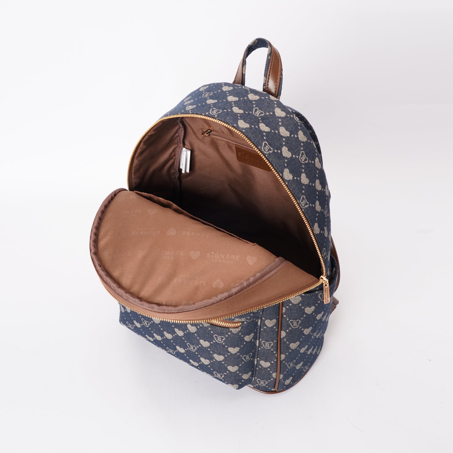 Signare London - B-Loved Denim Blue Big Rucksack