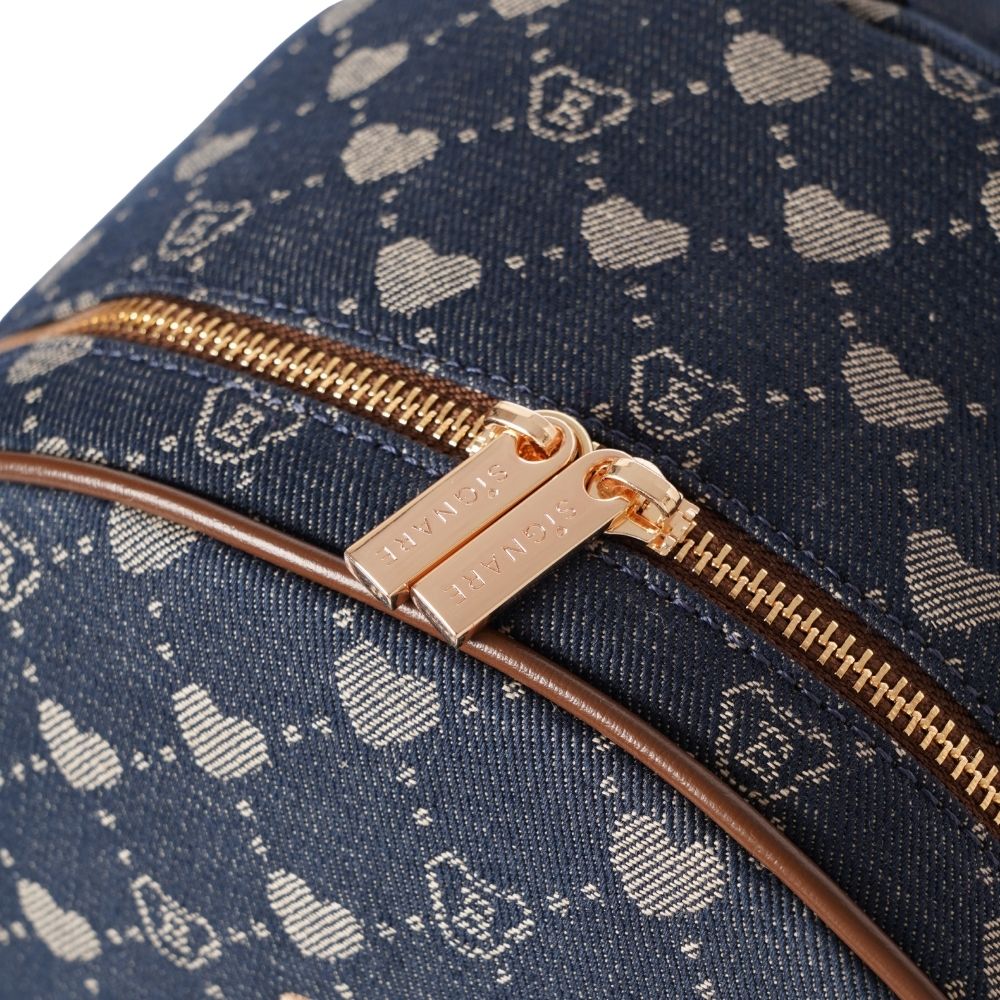 Signare London - B-Loved Denim Blue Big Rucksack