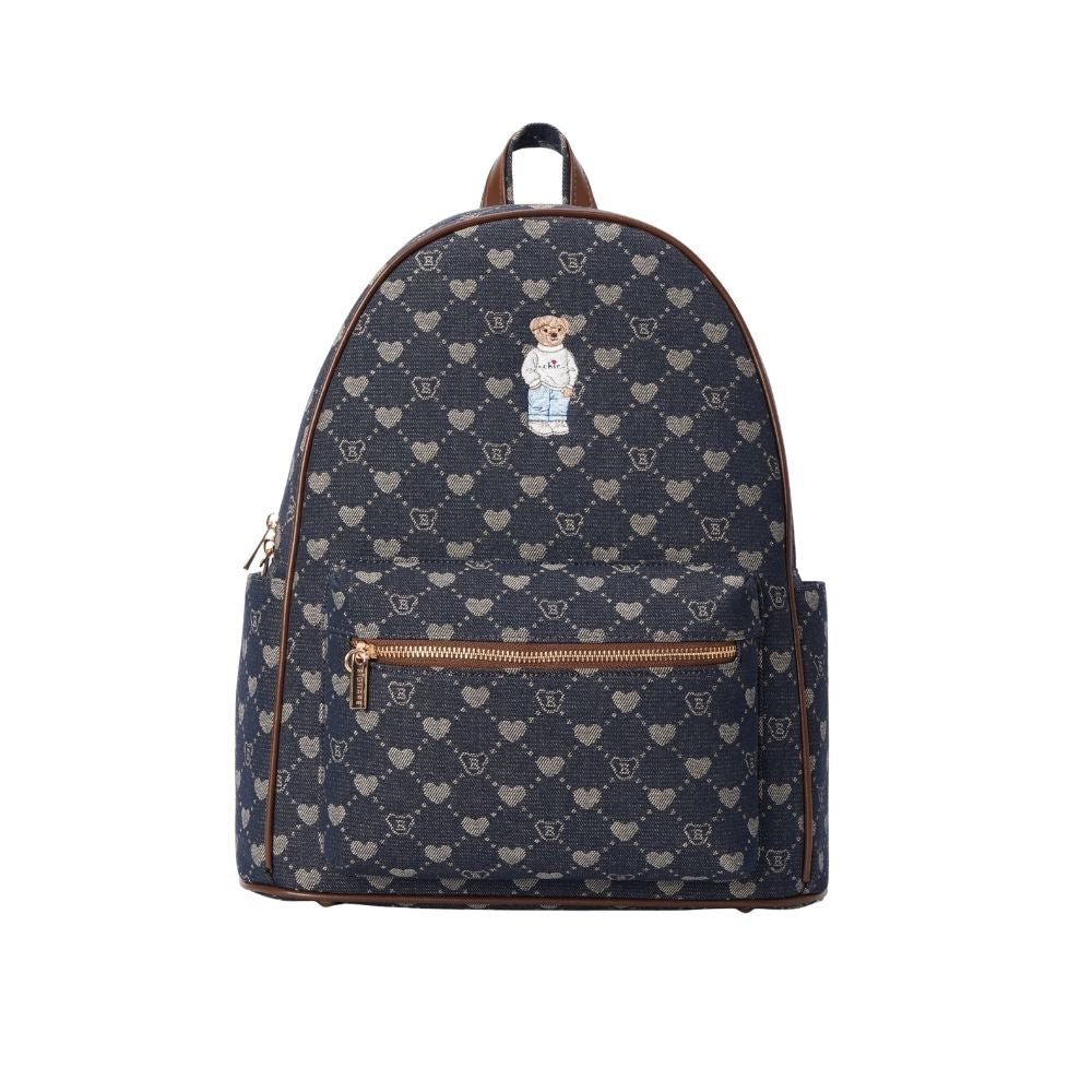 Signare London - B-Loved Denim Blue Big Rucksack