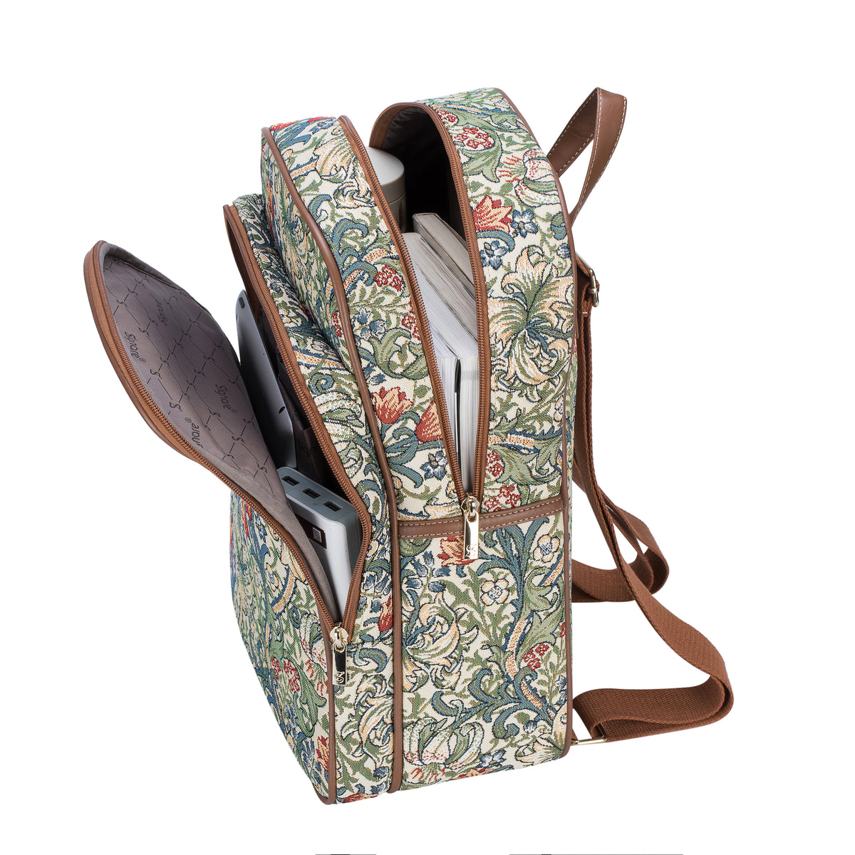 William Morris Golden Lily Green Backpack