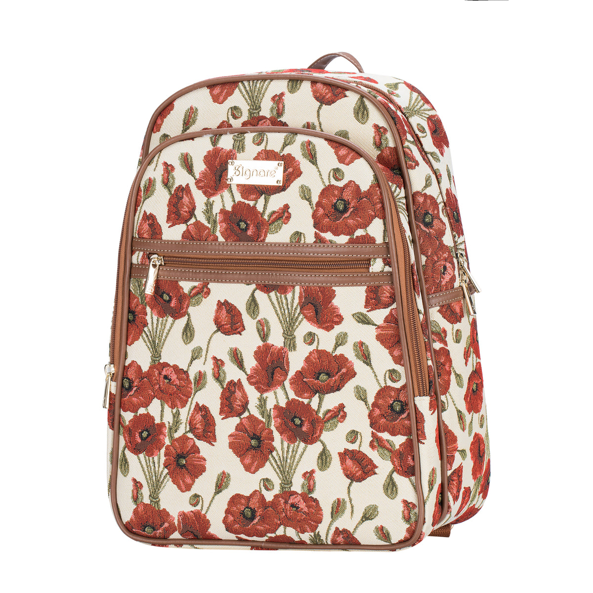 Poppy Floral Red Backpack