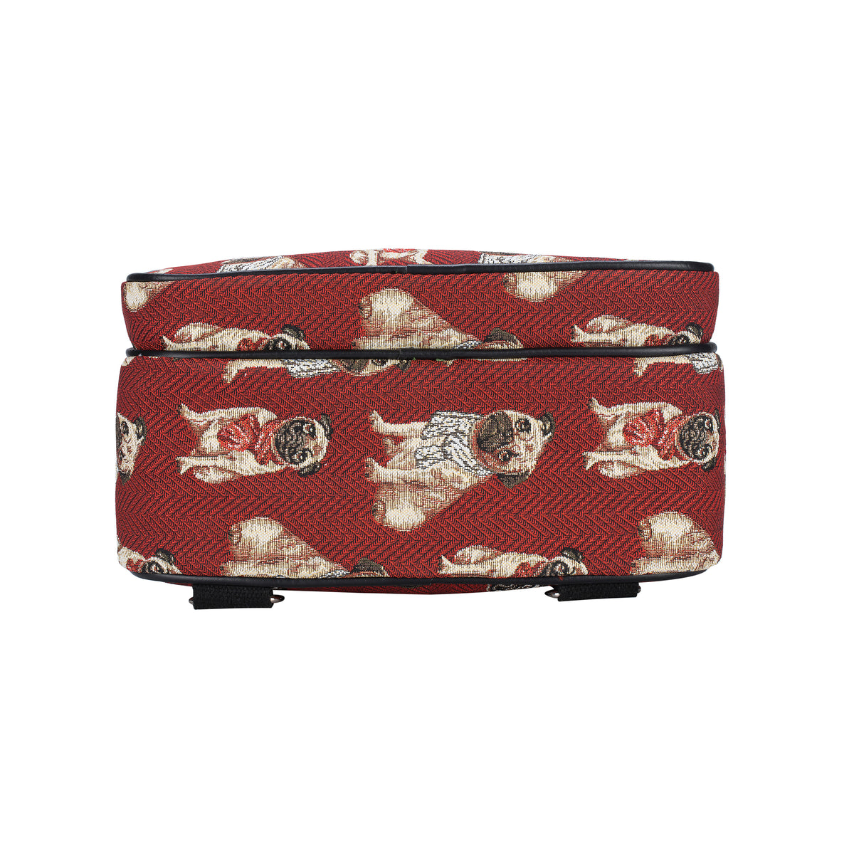 Pug Dog Animal Design Red Backpack