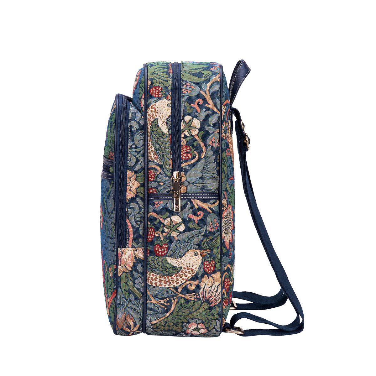 William Morris Strawberry Thief Blue Backpack