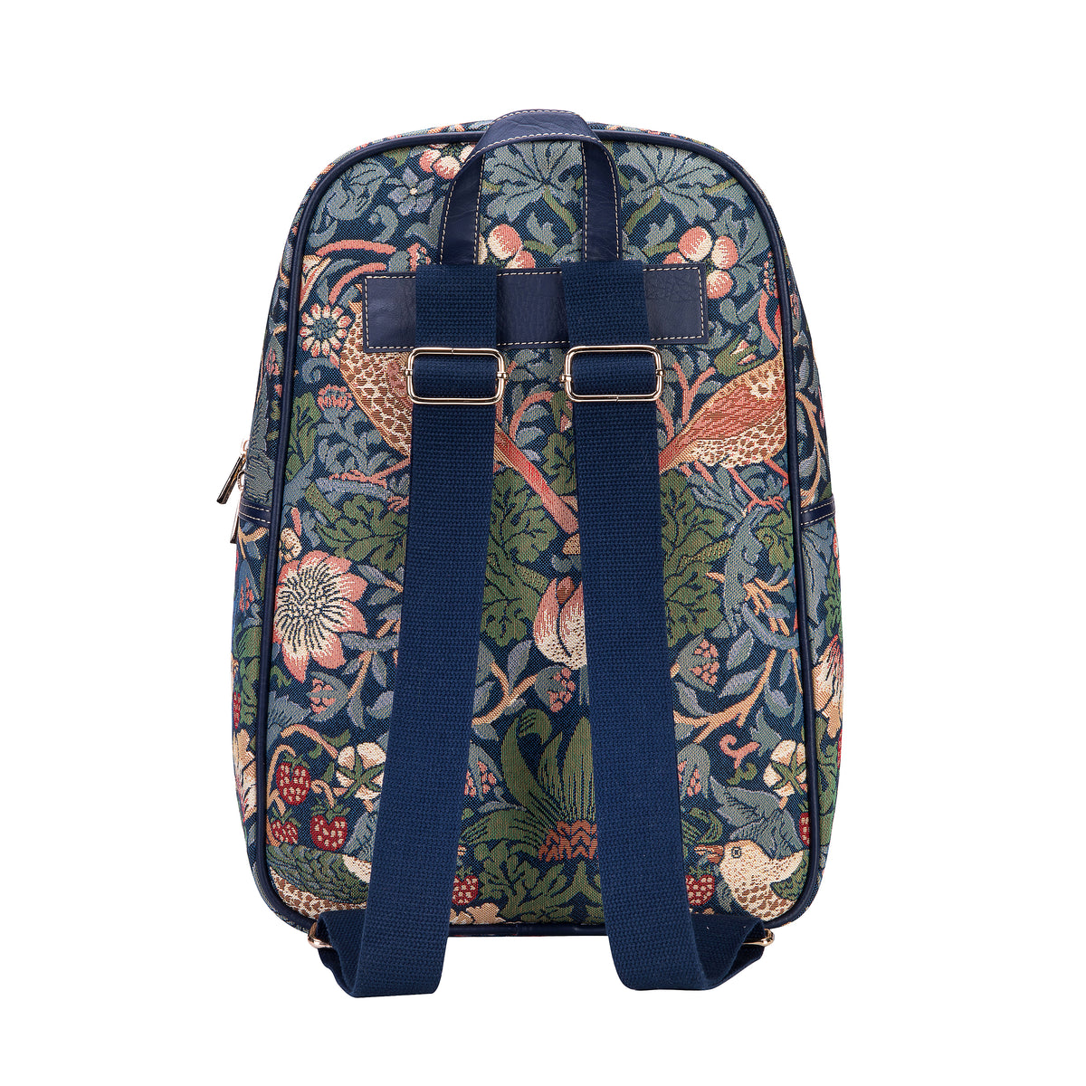William Morris Strawberry Thief Blue Backpack
