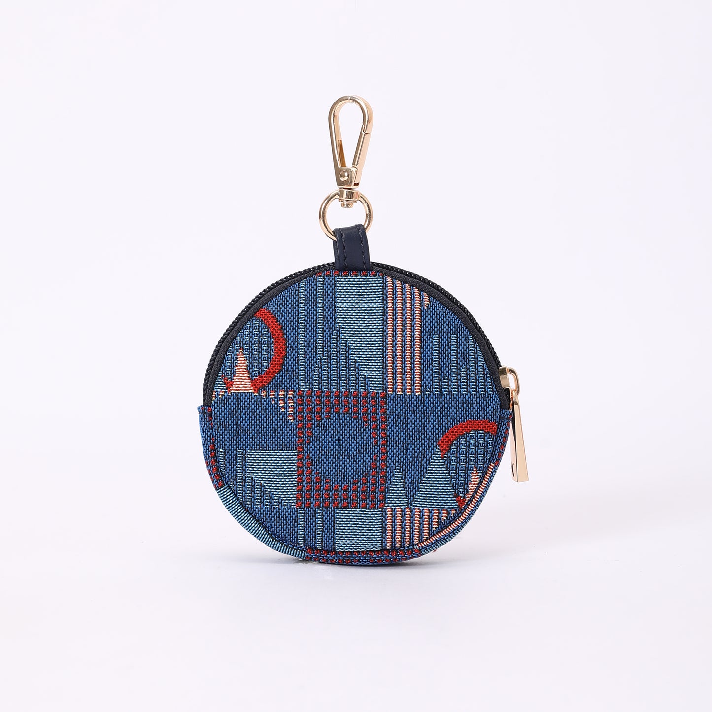 Signare London - Bubble Zip Purse Charm TfL Piccadilly Moquette Mind The Gap