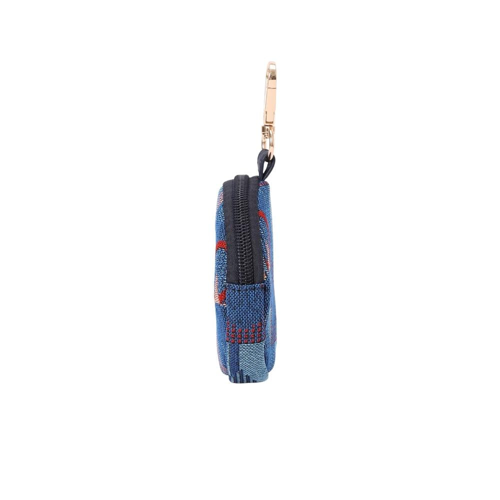 Signare London - Bubble Zip Purse Charm TfL Piccadilly Moquette Mind The Gap