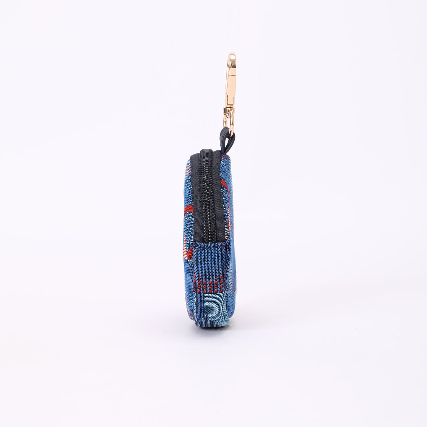 Signare London - Bubble Zip Purse Charm TfL Piccadilly Moquette Mind The Gap