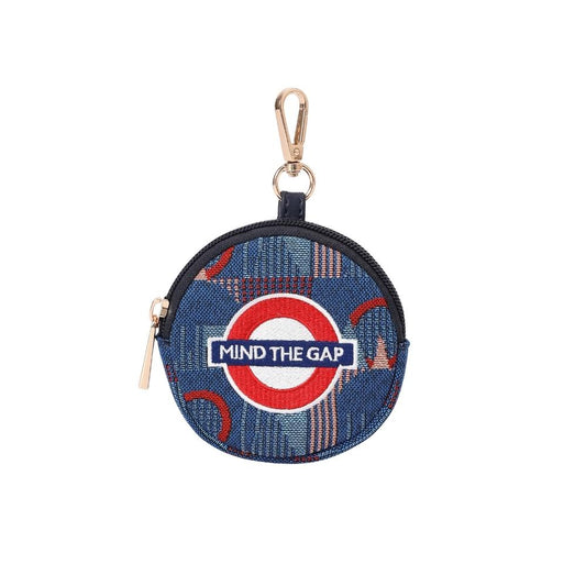 Signare London - Bubble Zip Purse Charm TfL Piccadilly Moquette Mind The Gap