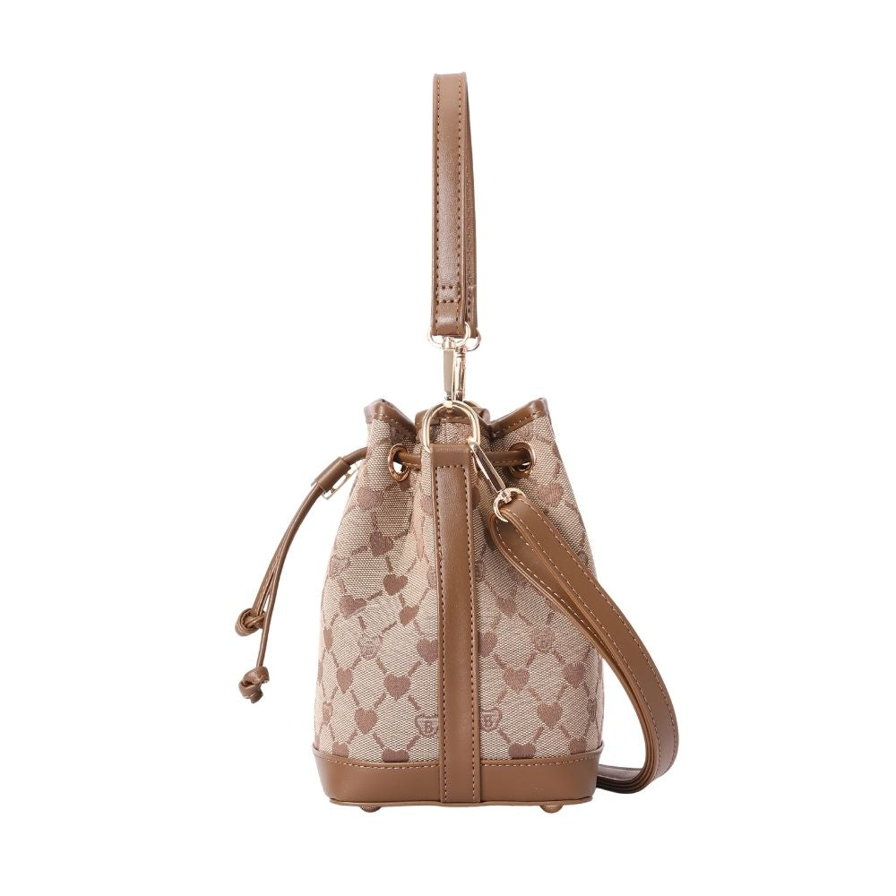 Signare London - B-Loved Bear Beige Bucket Handbag