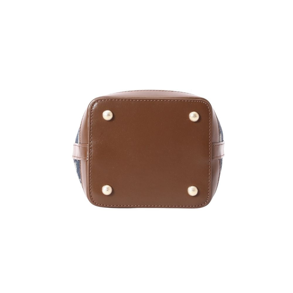 Signare London - B-Loved Bear Denim Blue Bucket Handbag