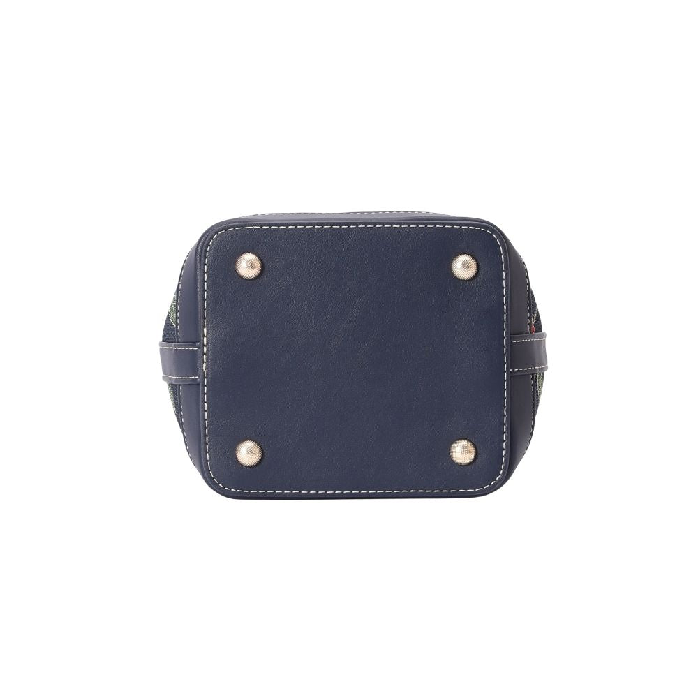 Cherry Denim Blue Bucket Handbag
