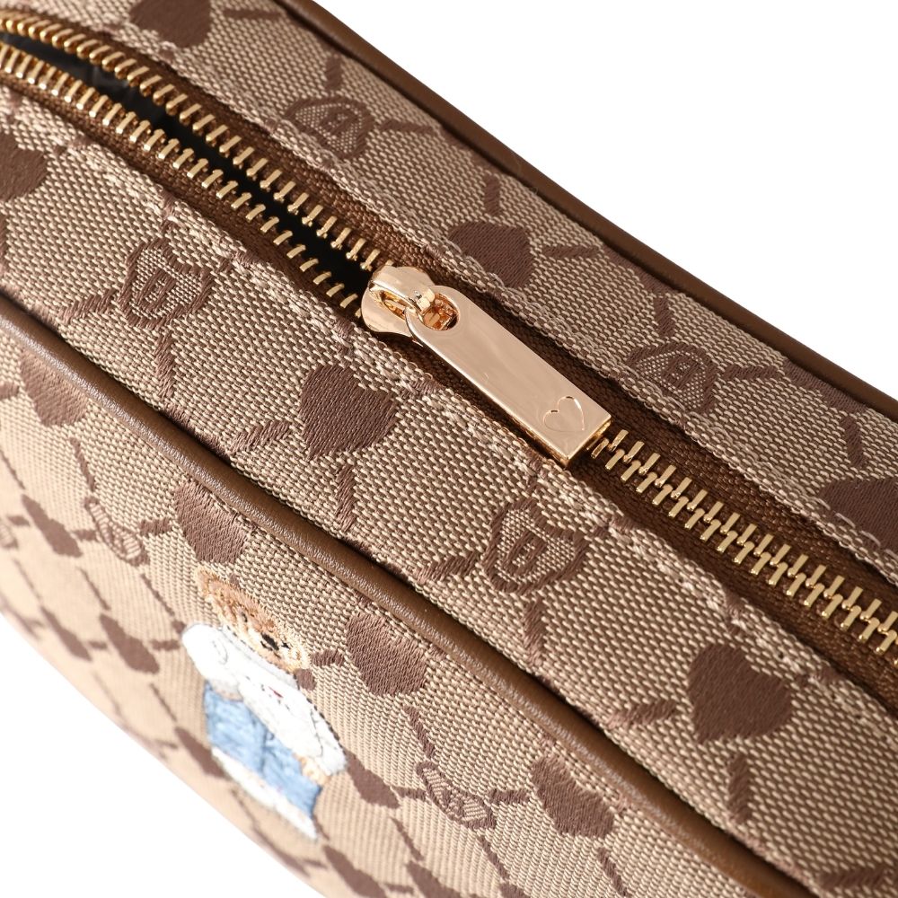 B-Loved Bear Beige Camera Crossbody Bag