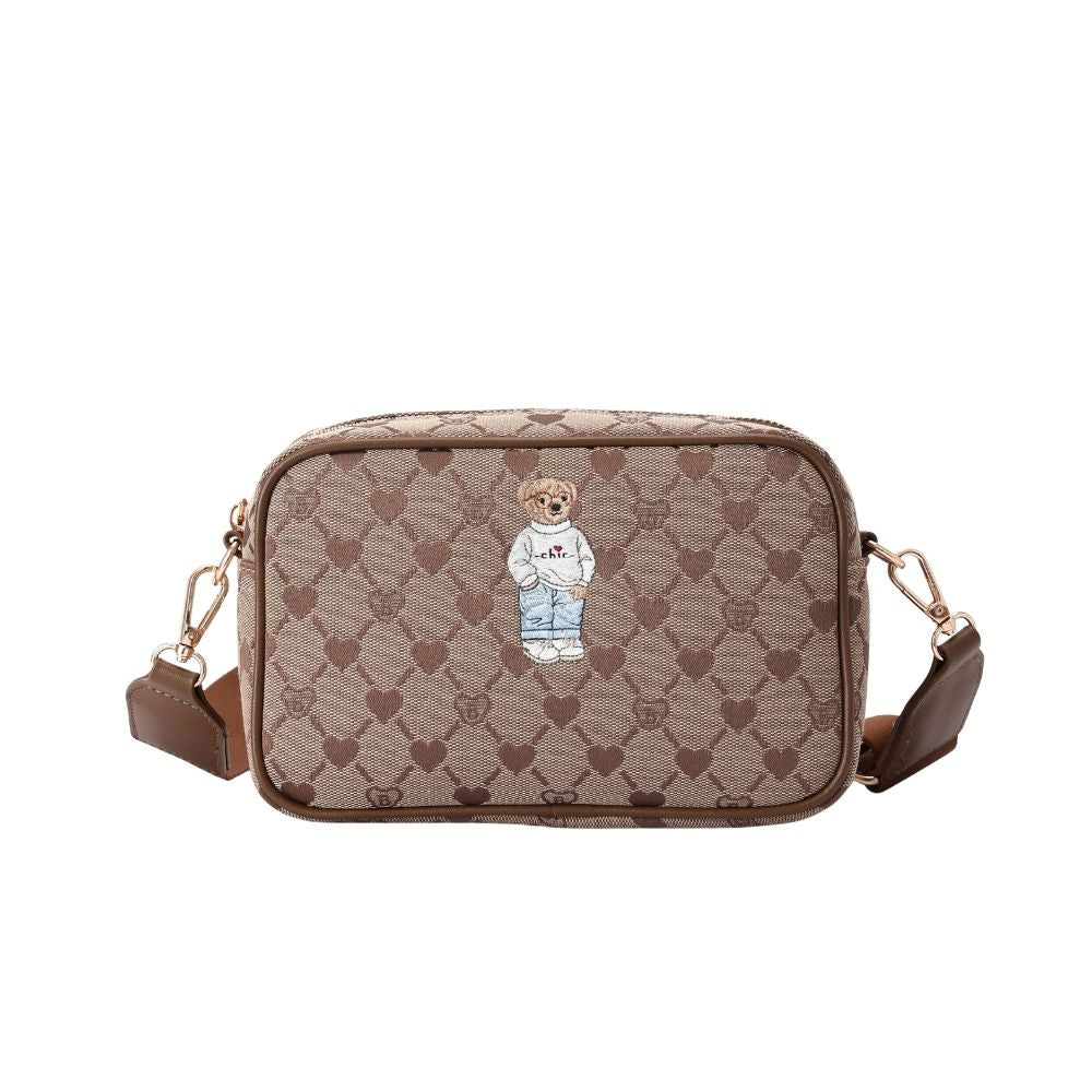 B-Loved Bear Beige Camera Crossbody Bag