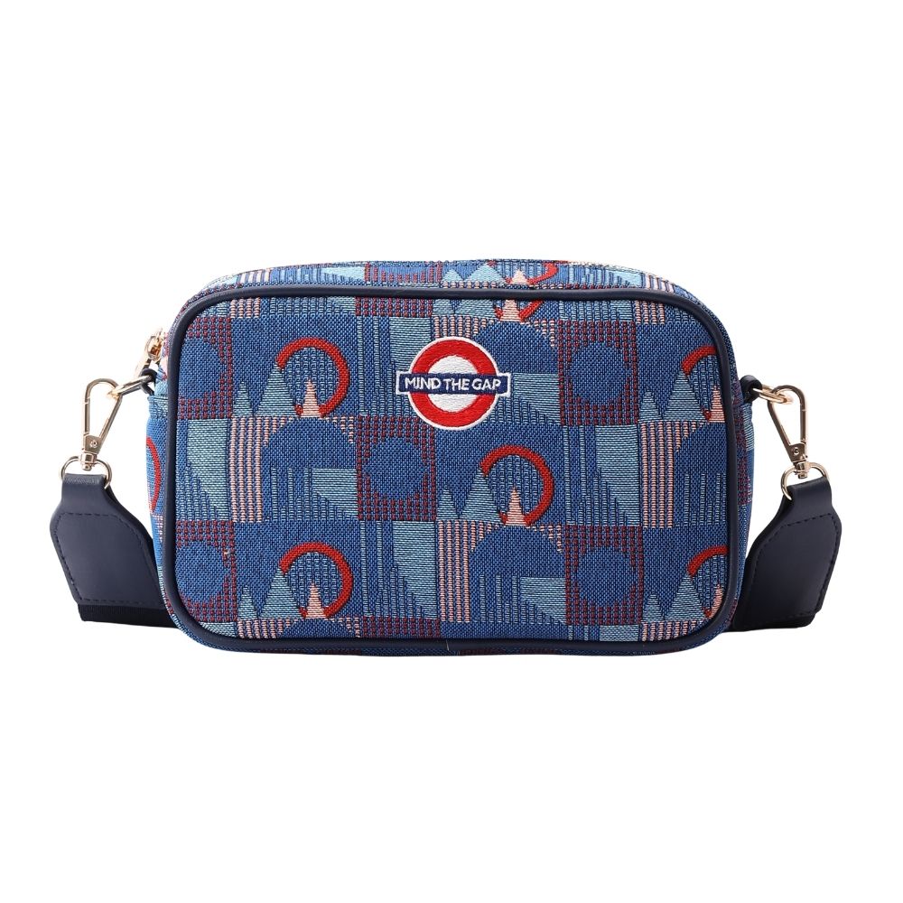 TfL Piccadilly Moquette Mind the Gap Camera Crossbody Bag