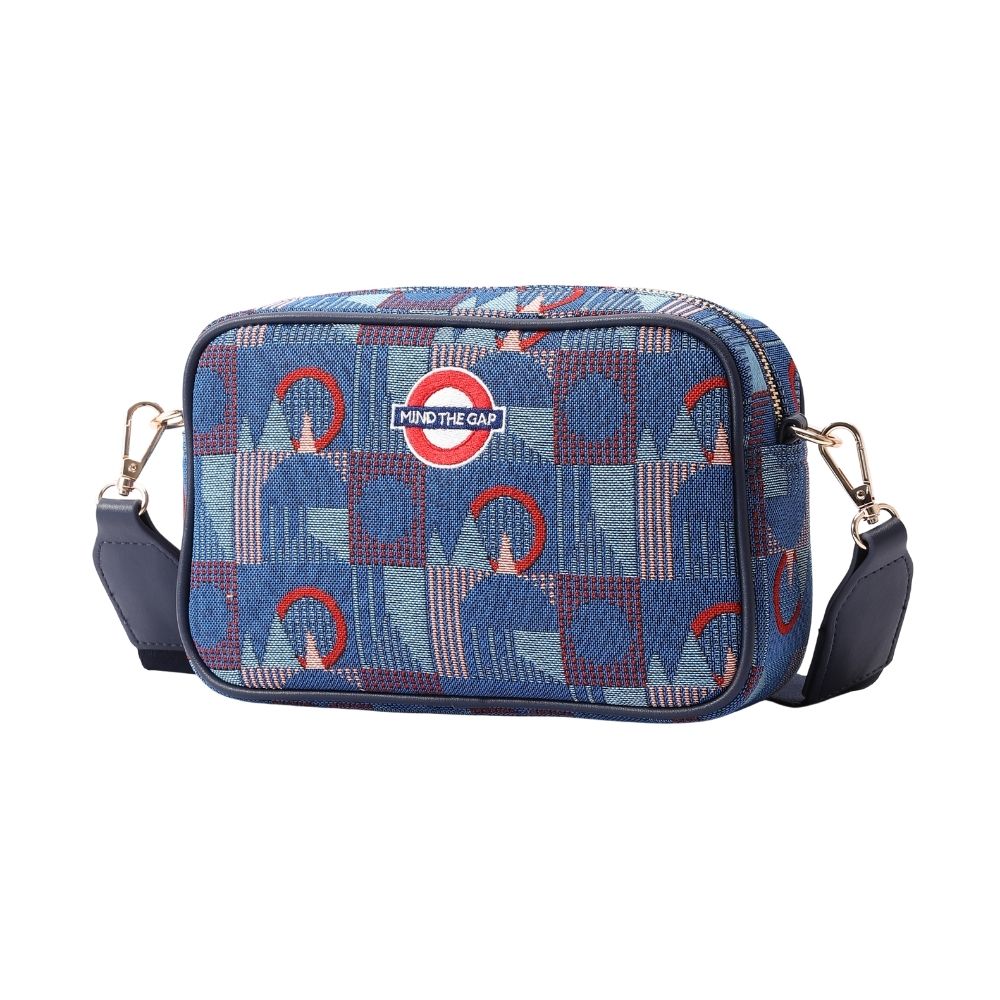 TfL Piccadilly Moquette Mind the Gap Camera Crossbody Bag