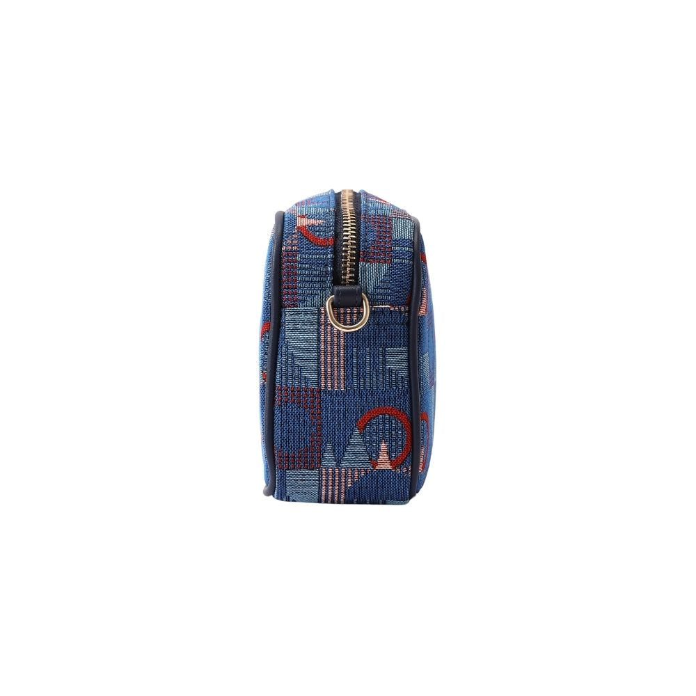 TfL Piccadilly Moquette Red Roundel Camera Crossbody Bag