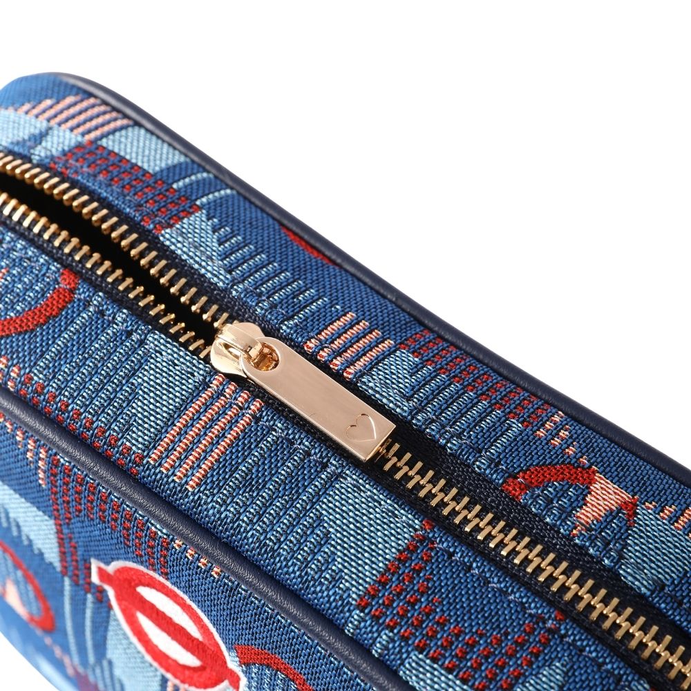 TfL Piccadilly Moquette Red Roundel Camera Crossbody Bag
