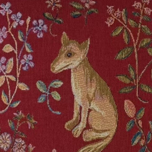 Cushion Cover Art Fox Dark Red Pillowcase 18 x 18 inch