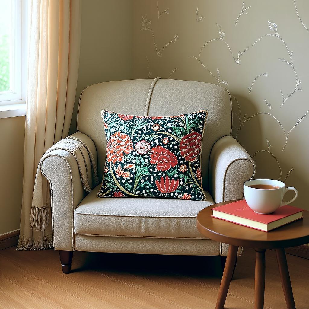 William Morris The Cray Pillowcase/Cushion Cover 18 x 18 inch