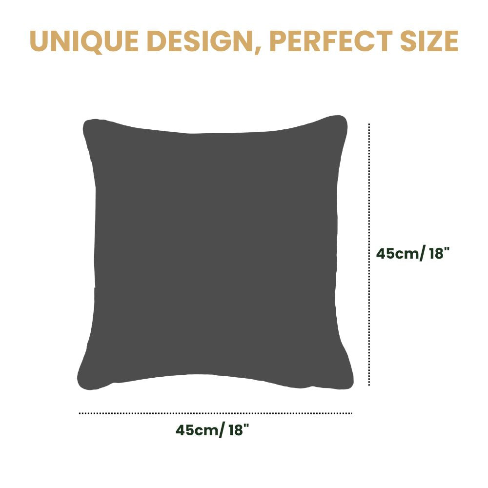 Chihuahua Olive Panelled Pillowcase/Cushion Cover 18x18 Inch