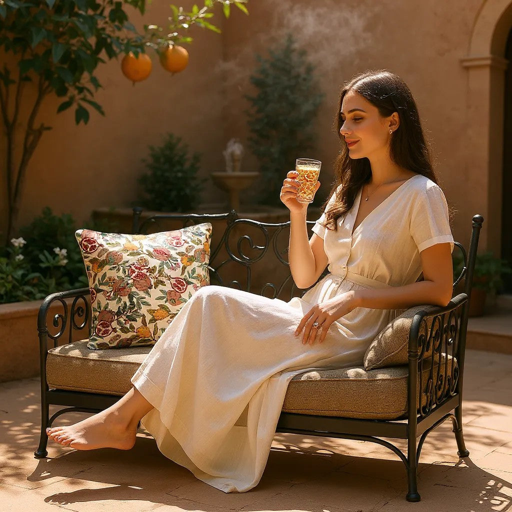 Pomegranate Lemon Decorative Design Home Pillow Case/ Cushion Cover 18x18 Inch