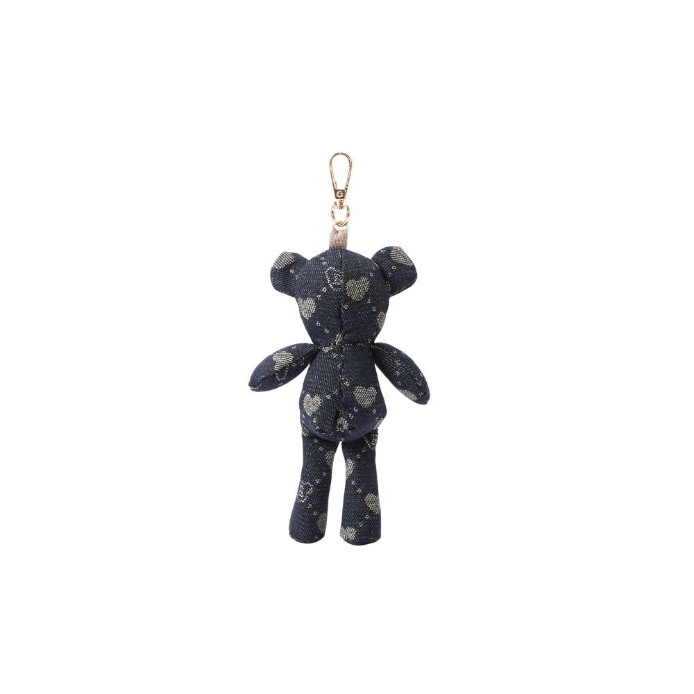 B-Loved Bear Denim Blue Bag Charm