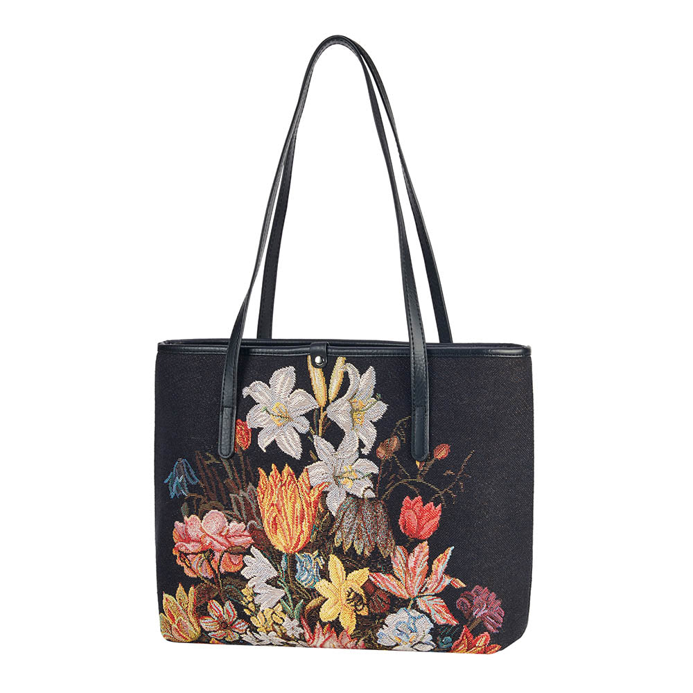 Ambrosius Bosschaert Still Life Shoulder Tote Bag