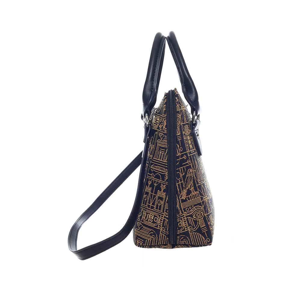 British Museum Egyptian Convertible Top Handle Purse Handbag