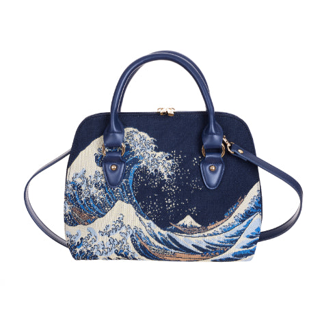 The British Museum - Great Wave off Kanagawa Convertible Top Handle Purse Handbag