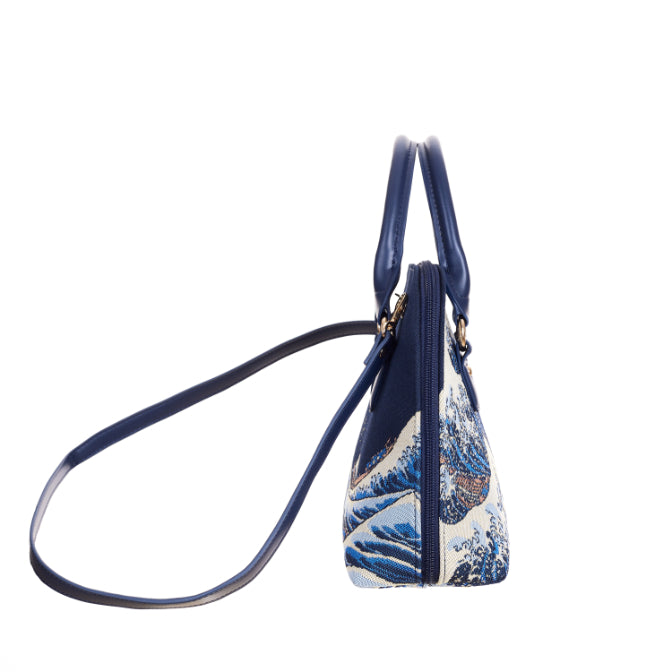 The British Museum - Great Wave off Kanagawa Convertible Top Handle Purse Handbag