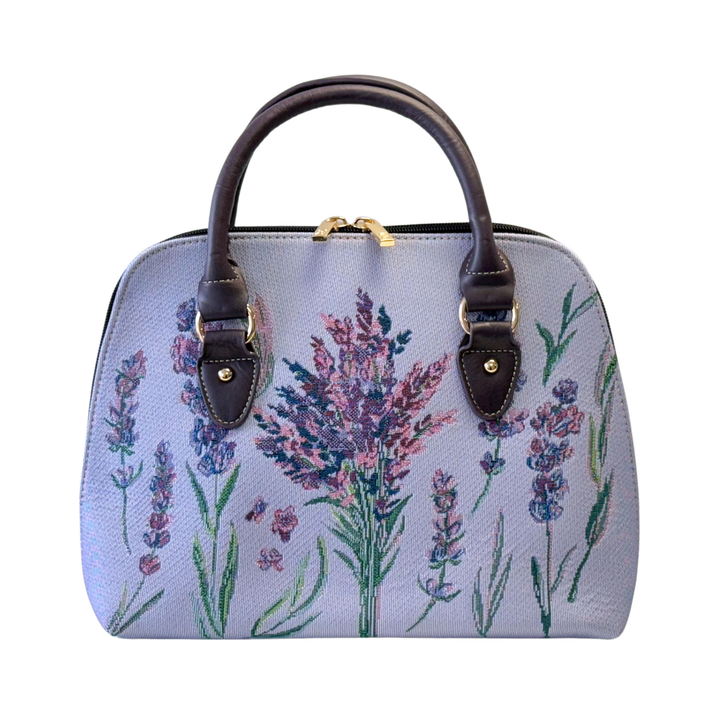 Lavender Convertible Top Handle Bag