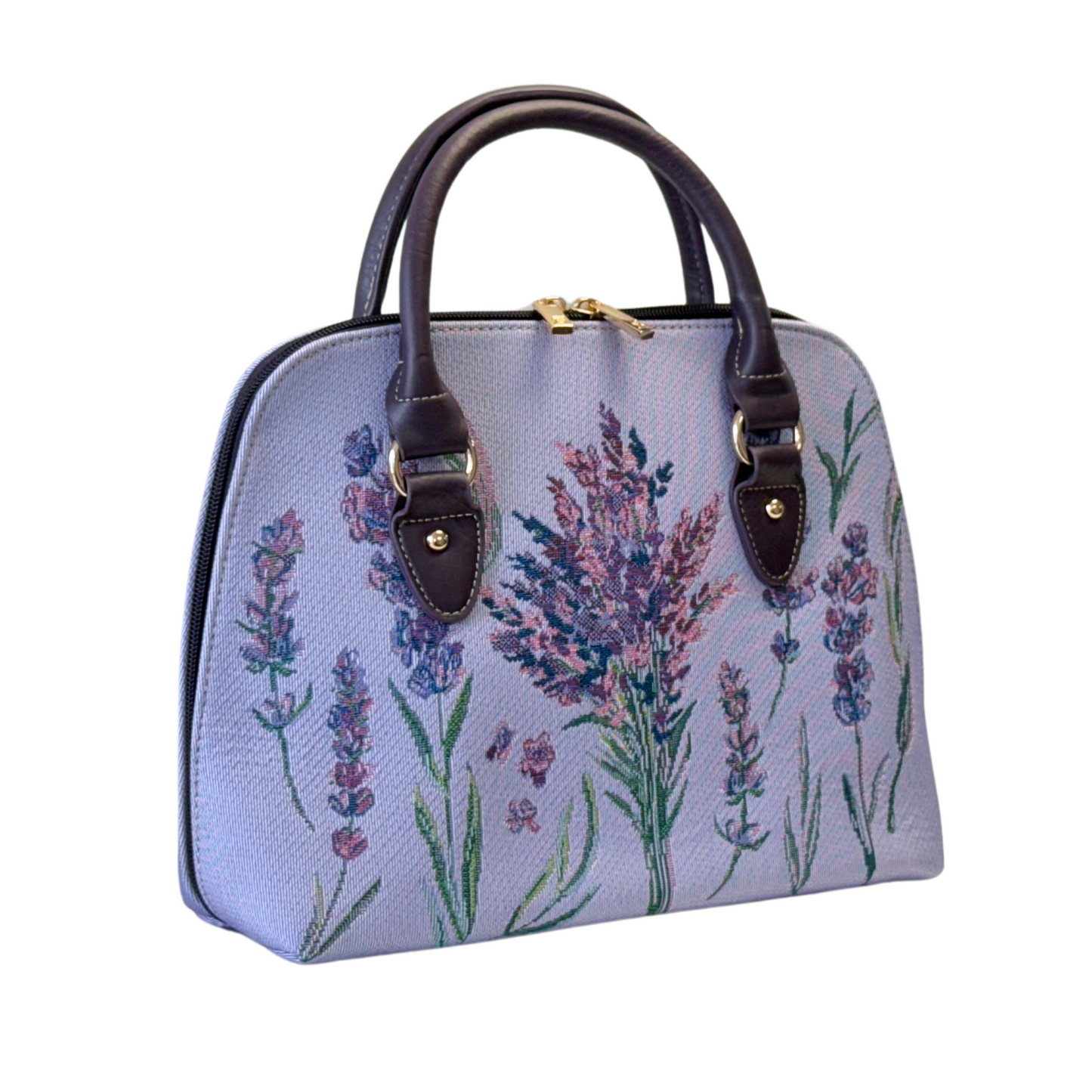 Lavender Convertible Top Handle Bag