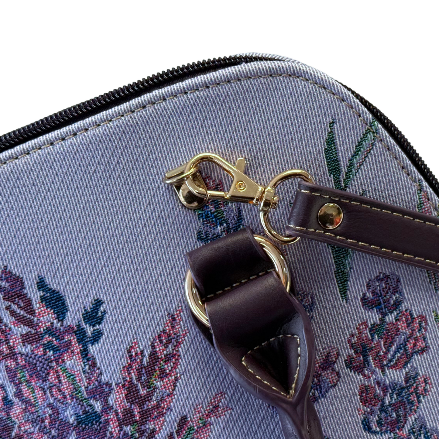 Lavender Convertible Top Handle Bag
