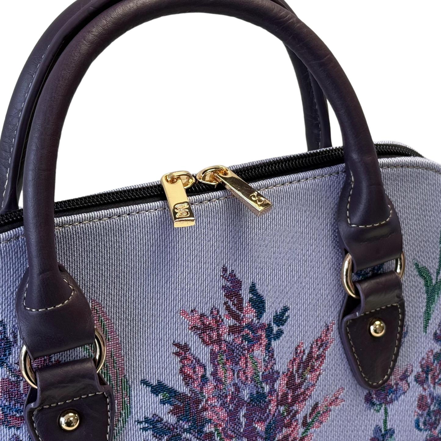 Lavender Convertible Top Handle Bag