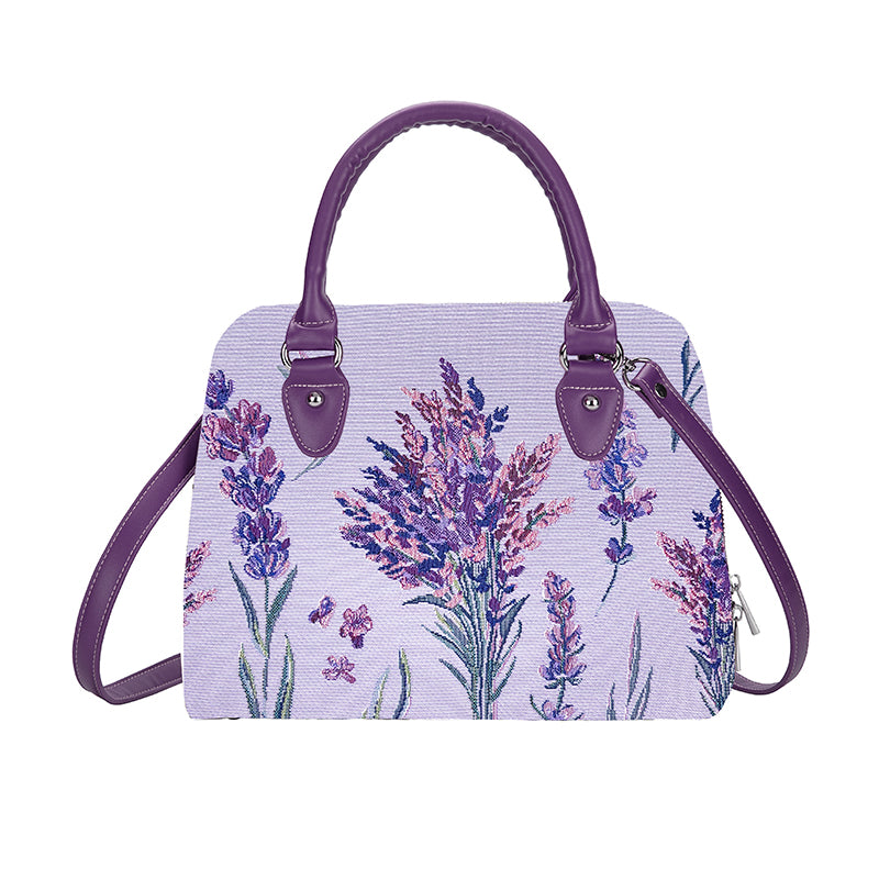 Lavender Convertible Top Handle Bag