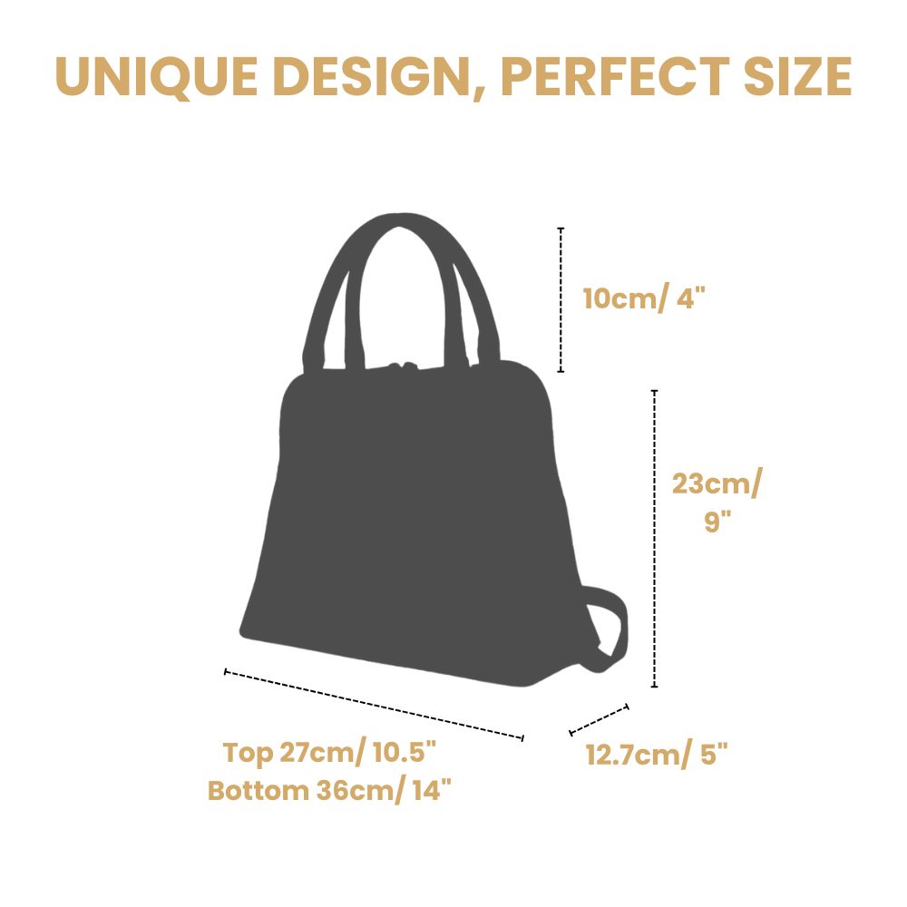 Swan, Rush and Iris Convertible Top Handle Purse Handbag