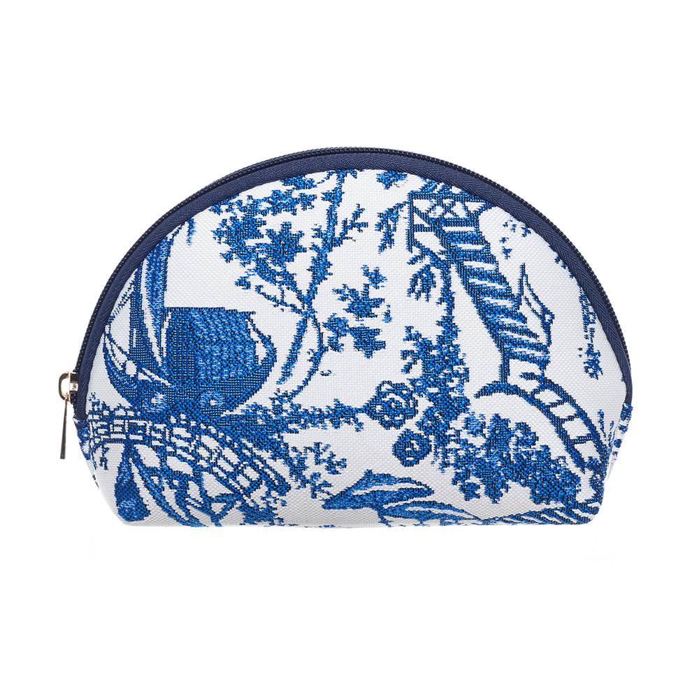 British Museum Chinoiserie Blue Cosmetic Make Up Bag