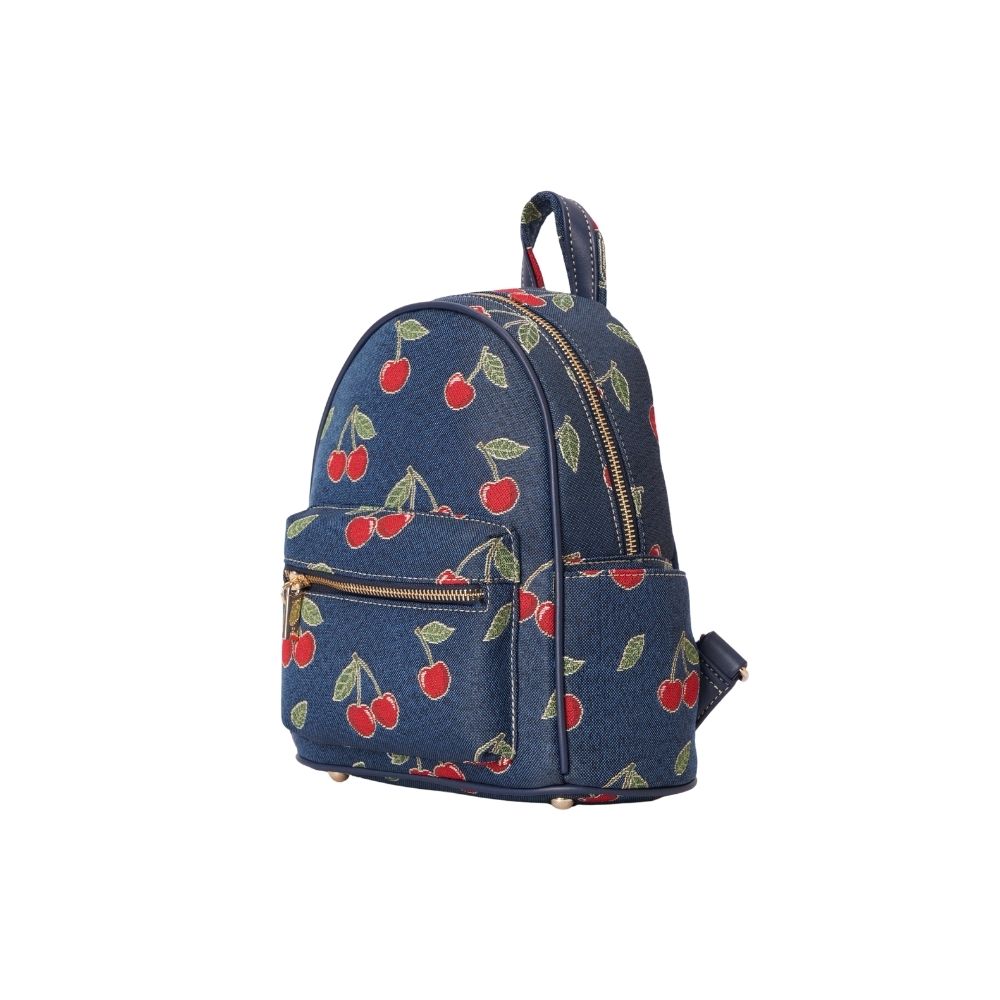 Cherry Denim Blue Daypack/ Rucksack