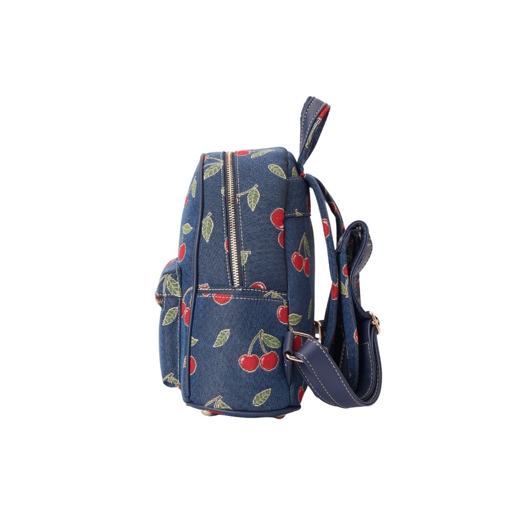 Cherry Denim Blue Daypack/ Rucksack