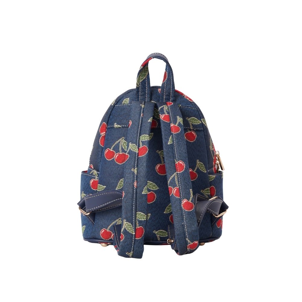 Cherry Denim Blue Daypack/ Rucksack