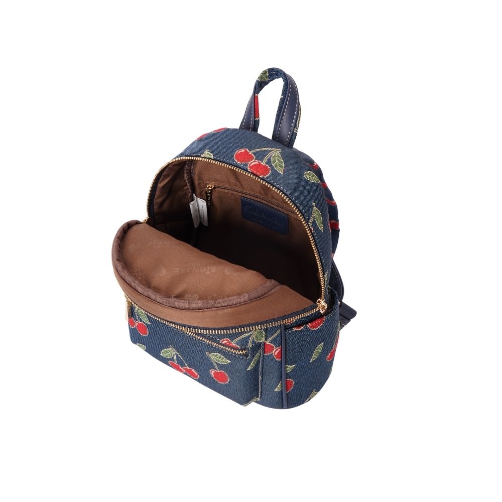 Cherry Denim Blue Daypack/ Rucksack