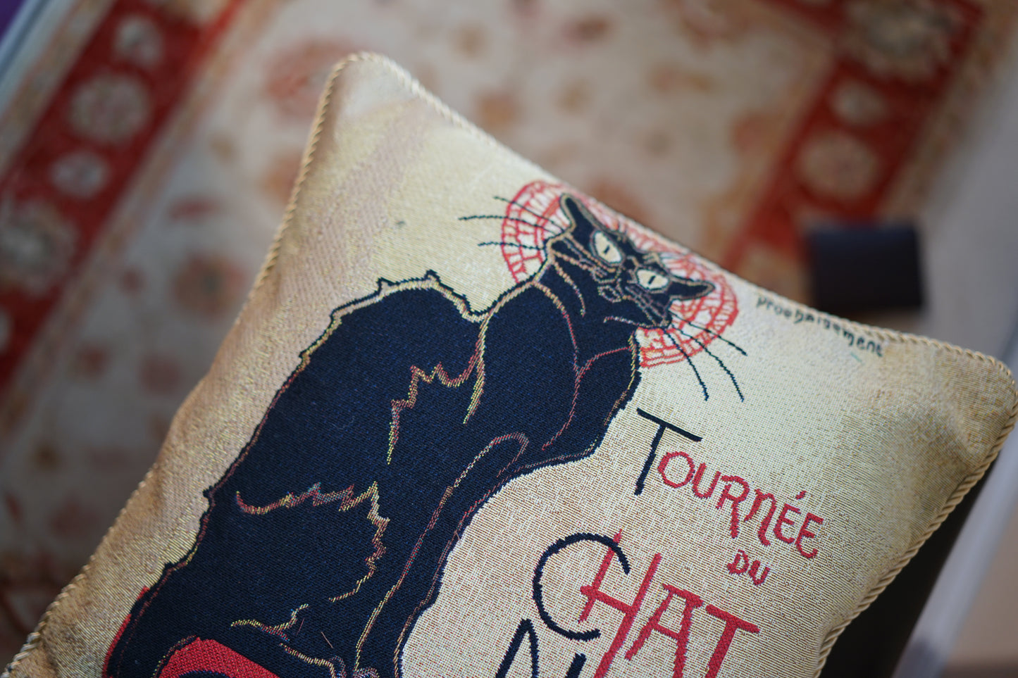 Steinlen Tournee Du Chat Noir Pillowcase/Cushion Cover 18 x 18 inch