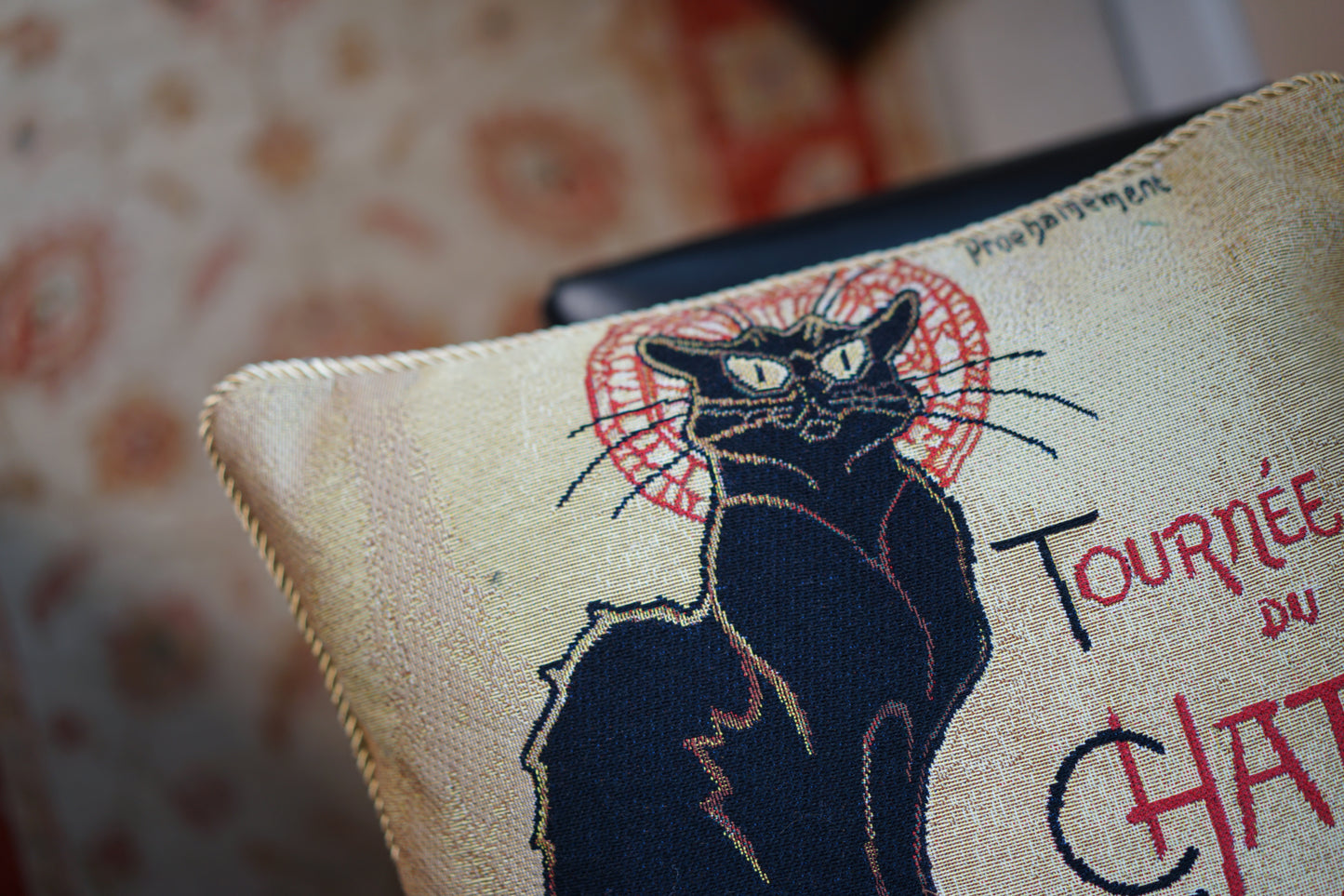 Steinlen Tournee Du Chat Noir Pillowcase/Cushion Cover 18 x 18 inch