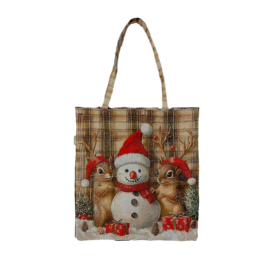 Snowman Christmas Flat Bag