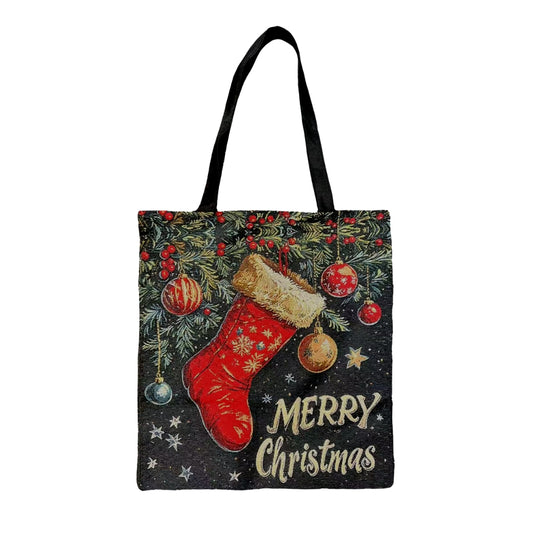 Christmas Stocking Merry Christmas Flat Bag