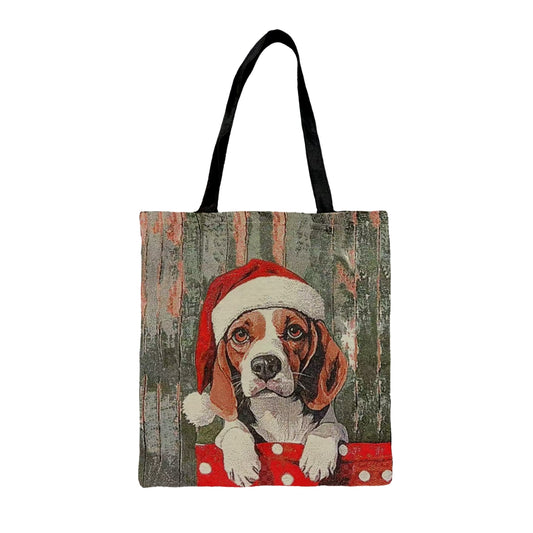 Merry Woofy Dog Christmas Flat Bag