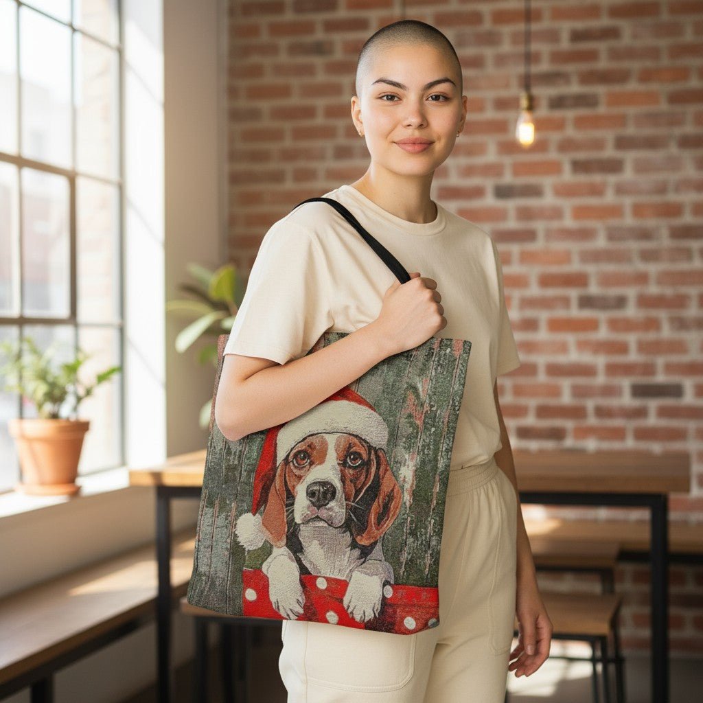 Merry Woofy Dog Christmas Flat Bag