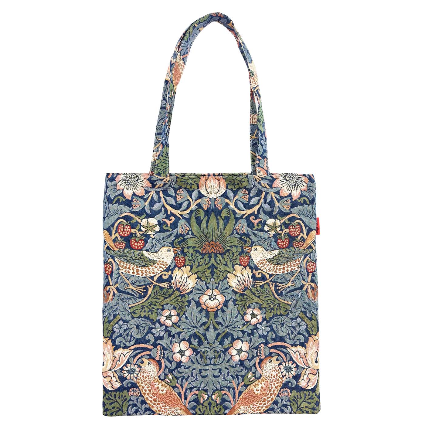 William Morris Strawberry Thief Blue Flat Bag